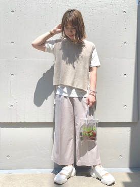 「おうちスタイル」｜S A O R I【GLOBALWORK】さん（レディース・156cm）の春コーディネート