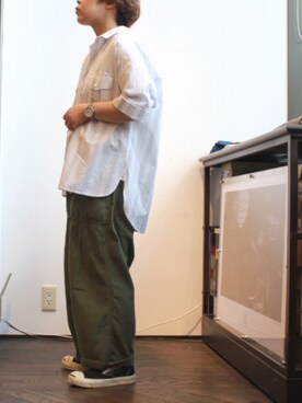 「WORK NOT WORK URBAN RESEARCH（ワークノットワークアーバンリサーチ）のアイテム」を使った、KUDOUさん（レディース・151cm）の夏コーディネート