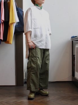「WORK NOT WORK URBAN RESEARCH（ワークノットワークアーバンリサーチ）のアイテム」を使った、KUDOUさん（レディース・151cm）の夏コーディネート
