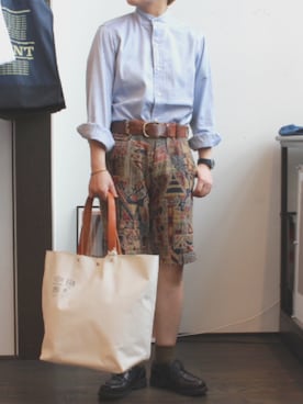 「ANATOMICA（アナトミカ）のアイテム」を使った、KUDOUさん（レディース・151cm）の夏コーディネート