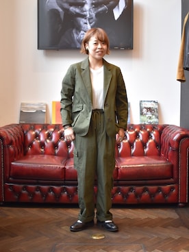 「WORK NOT WORK URBAN RESEARCH（ワークノットワークアーバンリサーチ）のアイテム（テーラードジャケット）」を使った、KUDOUさん（レディース・151cm）の秋コーディネート