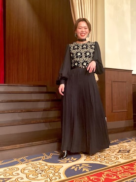 「RANDA（ランダ）のアイテム（パンプス、ブラック系）」を使った、なつきさん（レディース・155cm）の秋コーディネート
