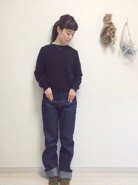 「701」｜「アイテム（アクセサリー）」を使った、har ( ハル )さん（レディース・153cm）の冬コーディネート
