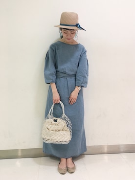 「カオリノモリSTAFF」｜「アイテム（バッグ）」を使った、har ( ハル )さん（レディース・153cm）の春コーディネート