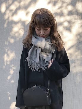 「ADAM ET ROPE'（アダムエロペ）のアイテム（その他アウター）」を使った、har ( ハル )さん（レディース・153cm）の冬コーディネート