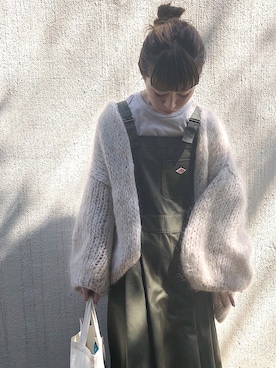 「DANTON（ダントン）のアイテム（サロペット/オーバーオール）」を使った、har ( ハル )さん（レディース・153cm）の春コーディネート