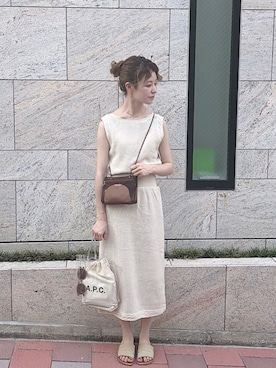 「LILY BROWN（リリーブラウン）のアイテム（ワンピース/ドレス）」を使った、har ( ハル )さん（レディース・153cm）の夏コーディネート
