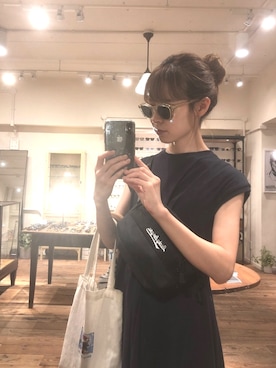 「BEAMS BOY（ビームスボーイ）のアイテム（ワンピース/ドレス）」を使った、har ( ハル )さん（レディース・153cm）の夏コーディネート