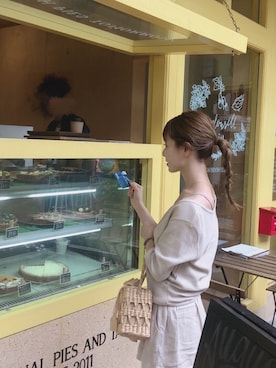 「ISOOK（アイスー）のアイテム（パンツ）」を使った、har ( ハル )さん（レディース・153cm）の秋コーディネート