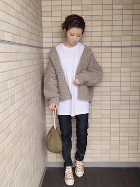 「アイラブCONVERSE」｜har ( ハル )さん（レディース・153cm）の秋コーディネート