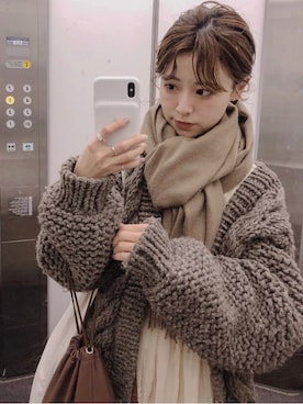 「アイテム（リング）」を使った、har ( ハル )さん（レディース・153cm）の冬コーディネート