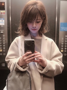「plage（プラージュ）のアイテム（その他アウター）」を使った、har ( ハル )さん（レディース・153cm）の冬コーディネート