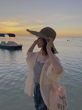 「PETIT BATEAU（プチバトー）のアイテム（キャミソール）」を使った、har ( ハル )さん（レディース・153cm）の春コーディネート
