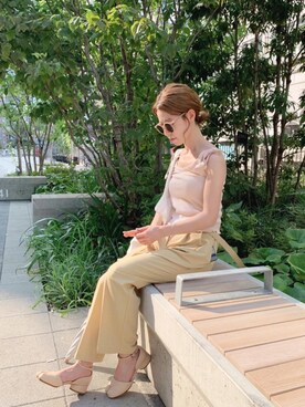 「OSYAREVO（オシャレボ）のアイテム（パンツ）」を使った、har ( ハル )さん（レディース・153cm）の夏コーディネート