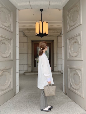 「ADAM ET ROPE'（アダムエロペ）のブザムシャツ（シャツ/ブラウス）」を使った、har ( ハル )さん（レディース・153cm）の秋コーディネート