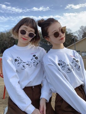 「ミッキーT」｜「アイテム（スラックス）」を使った、har ( ハル )さん（レディース・153cm）の冬コーディネート