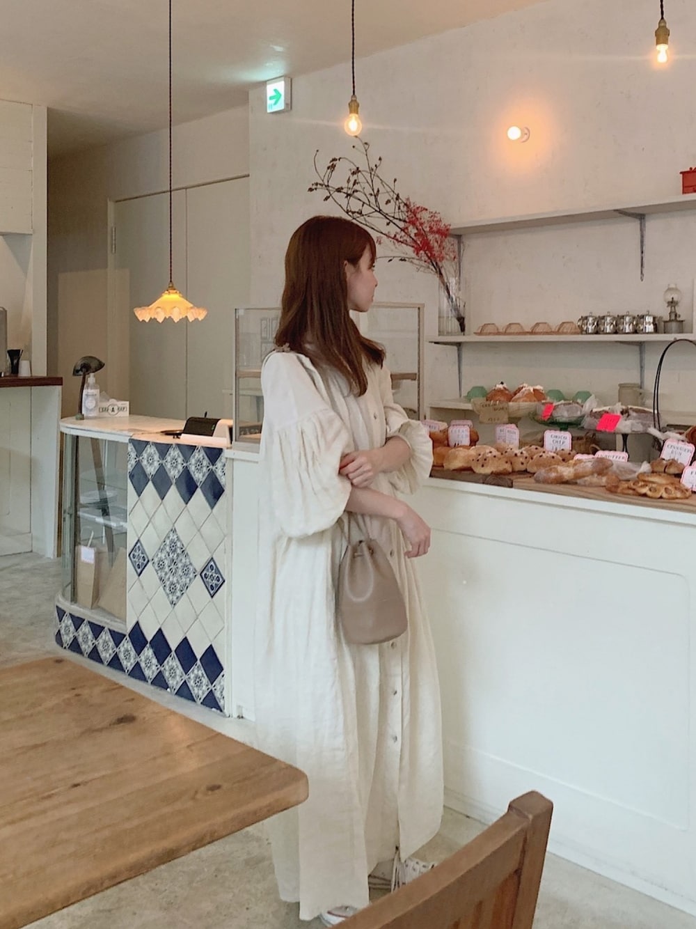 plage（プラージュ）の「Linen ボリュームスリーブワンピース