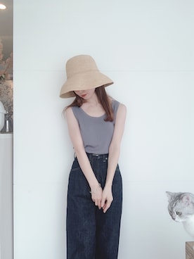 「Steven Alan（スティーブンアラン）のアイテム（アクセサリー）」を使った、har ( ハル )さん（レディース・153cm）の夏コーディネート