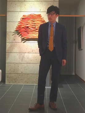 「BEAUTY&YOUTH UNITED ARROWS（ビューティーアンドユースユナイテッドアローズ）のアイテム（セットアップ）」を使った、mawarunariさん（メンズ・170cm）の秋コーディネート