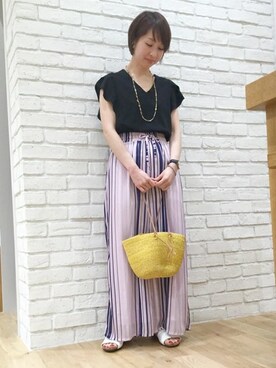 大友さん(レディース・157cm)の春コーディネート