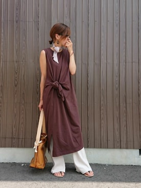 「LEPSIM（レプシィム）のアイテム（財布/小物）」を使った、めぐっぺさん（レディース・159cm）の夏コーディネート