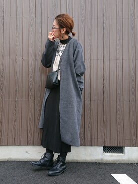 「rectangle（レクタングル）のアイテム（ダウンジャケット/コート）」を使った、めぐっぺさん（レディース・159cm）の冬コーディネート