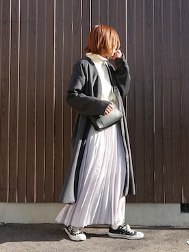 「rectangle（レクタングル）のアイテム（ダウンジャケット/コート）」を使った、めぐっぺさん（レディース・159cm）の冬コーディネート