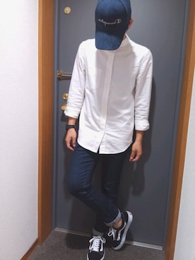 「EMMA  CLOTHES」｜「アイテム（キャップ）」を使った、shunさん（メンズ・168cm）の夏コーディネート