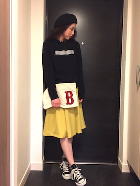 「ダブルティー」｜D-SURF officialさん（レディース・162cm）の冬コーディネート