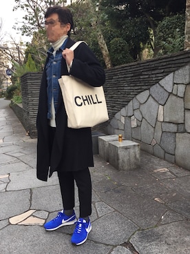「WEAR昭和部」｜「アイテム（ダウンジャケット/コート）」を使った、　　好き好きシャーツさん（メンズ・175cm）の冬コーディネート
