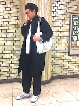 「MR.OLIVE（ミスターオリーブ）のアイテム（ハンチング/ベレー帽）」を使った、　　好き好きシャーツさん（メンズ・175cm）の秋コーディネート