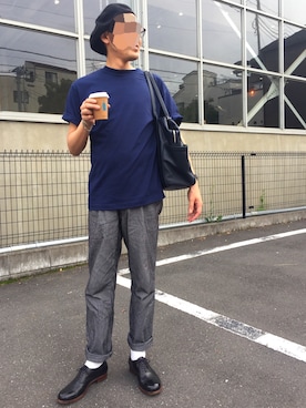 「COMME des GARCONS HOMME DEUX（コムデギャルソンオムドゥ）のアイテム（その他パンツ）」を使った、　　好き好きシャーツさん（メンズ・175cm）の夏コーディネート