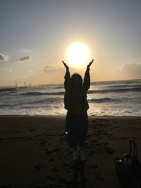 「ZARA（ザラ）のアイテム（ジャケット/アウター、イエロー系）」を使った、 momosanさん（レディース・168cm）の夏コーディネート