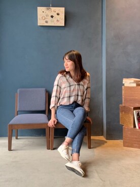 「丹寧」｜chian1029さん（レディース・165cm）の春コーディネート