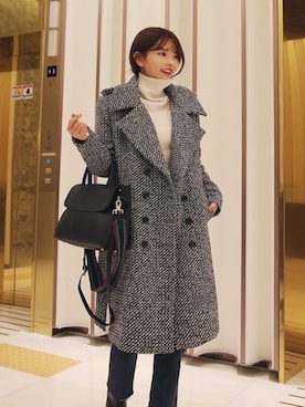 「韓国ファッション」｜DABAgirlさん（レディース・164cm）の冬コーディネート