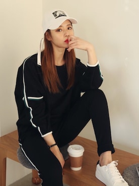 「韓国ファッション」｜DABAgirlさん（レディース・164cm）の春コーディネート