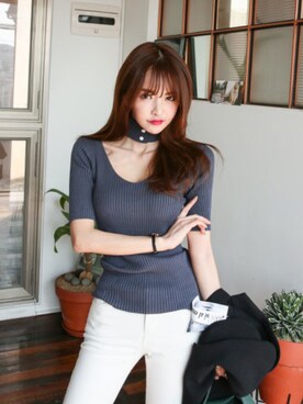 「DABAgirl（ダバガール）のアイテム」を使った、DABAgirlさん（レディース・164cm）の春コーディネート