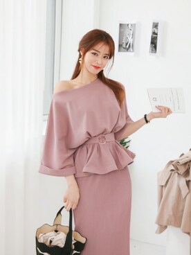 「DABAgirl（ダバガール）のアイテム」を使った、DABAgirlさん（レディース・164cm）の春コーディネート