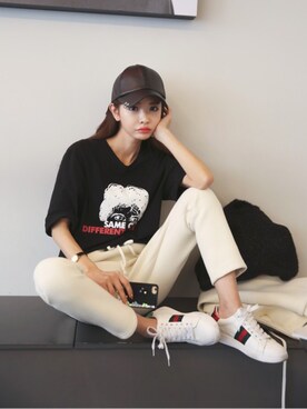 「DABAgirl（ダバガール）のアイテム」を使った、DABAgirlさん（レディース・164cm）の春コーディネート