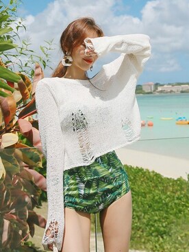 「DABAgirl（ダバガール）のアイテム」を使った、DABAgirlさん（レディース・164cm）の夏コーディネート