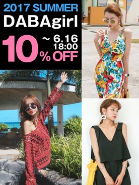「DABAgirl（ダバガール）のアイテム」を使った、DABAgirlさん（レディース・164cm）の夏コーディネート
