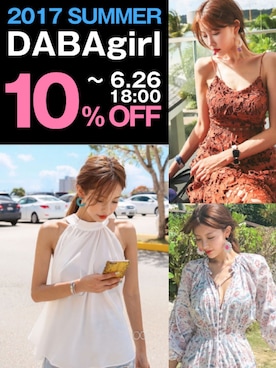 「DABAgirl（ダバガール）のアイテム」を使った、DABAgirlさん（レディース・164cm）の夏コーディネート
