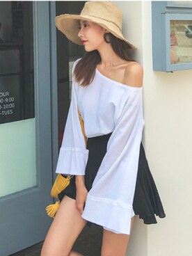 「DABAgirl（ダバガール）のアイテム」を使った、DABAgirlさん（レディース・164cm）の夏コーディネート