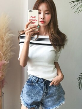 「DABAgirl（ダバガール）のアイテム」を使った、DABAgirlさん（レディース・164cm）の夏コーディネート