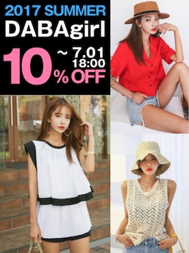 「DABAgirl（ダバガール）のアイテム」を使った、DABAgirlさん（レディース・164cm）の夏コーディネート
