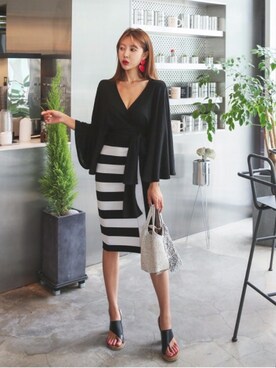 「韓国ファッション」｜DABAgirlさん（レディース・164cm）の夏コーディネート