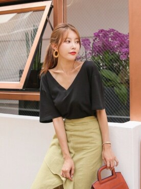 「DABAgirl（ダバガール）のアイテム」を使った、DABAgirlさん（レディース・164cm）の夏コーディネート