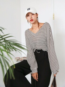 「DABAgirl（ダバガール）のアイテム」を使った、DABAgirlさん（レディース・164cm）の夏コーディネート