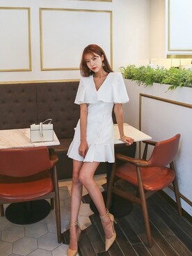 「DABAgirl（ダバガール）のアイテム」を使った、DABAgirlさん（レディース・164cm）の夏コーディネート