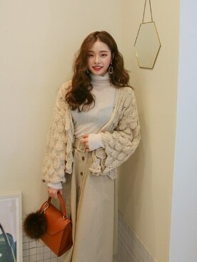 「DABAgirl（ダバガール）のアイテム」を使った、DABAgirlさん（レディース・164cm）の秋コーディネート